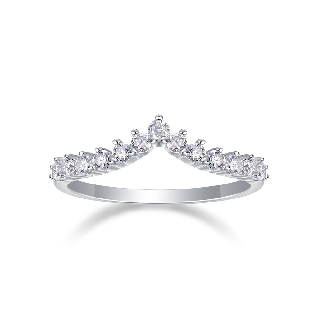Crown Chevron Ring