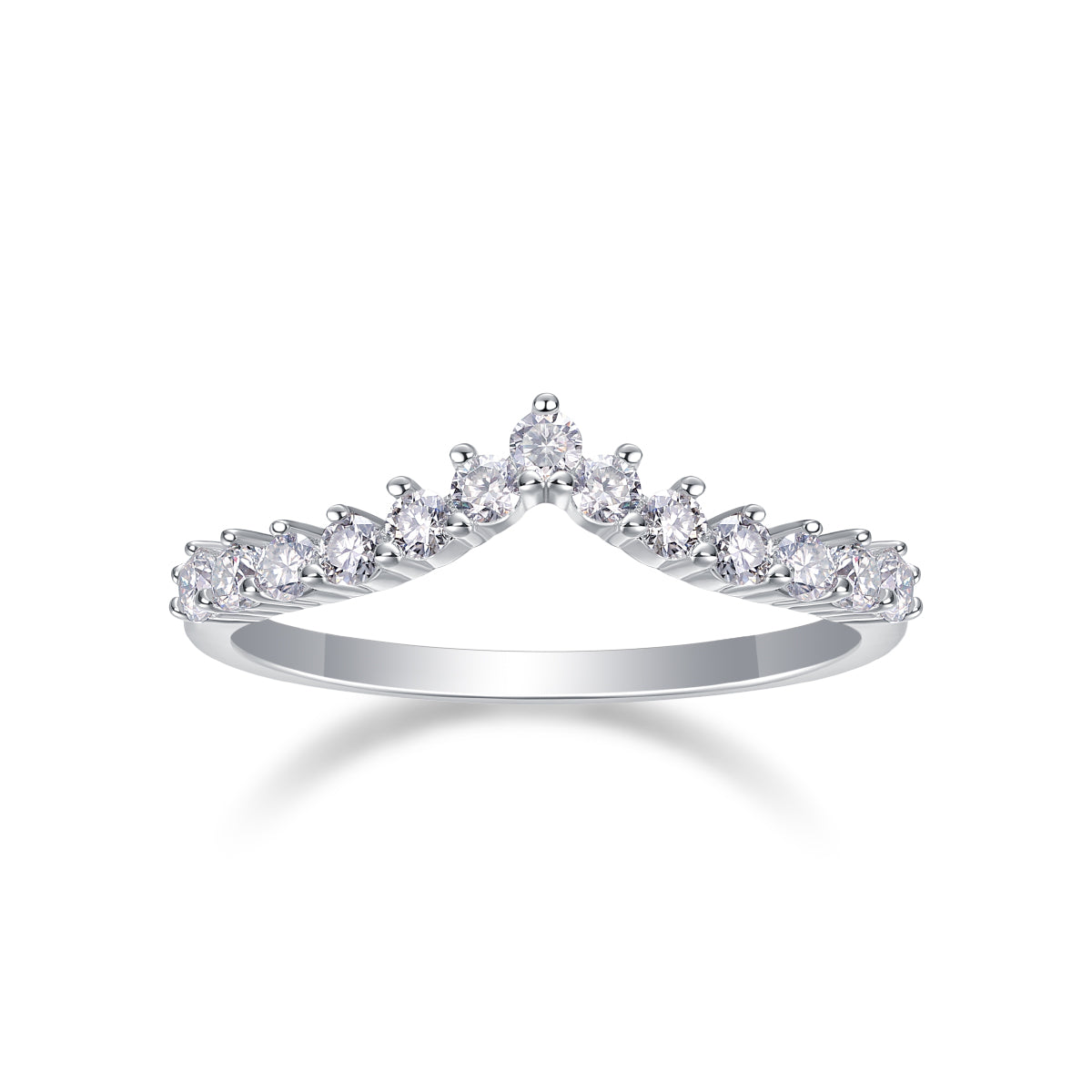 Crown Chevron Ring