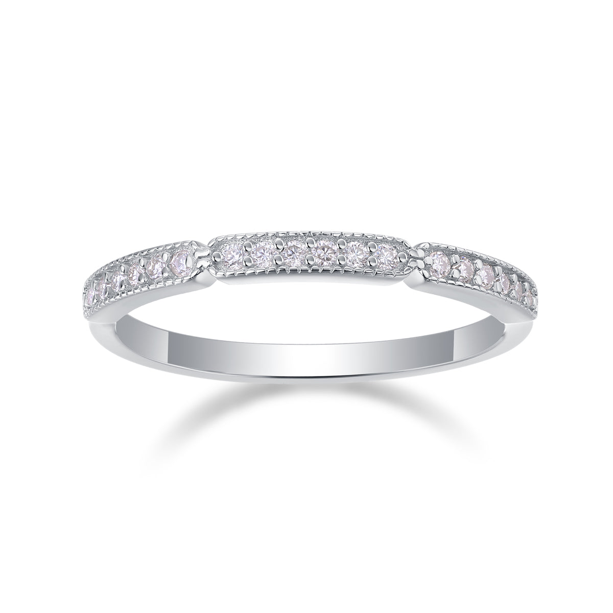 Half Pavé Slim Band