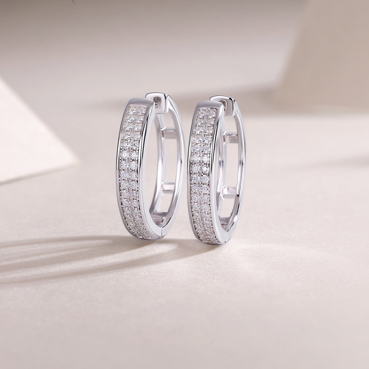 Double Pavé Hoops
