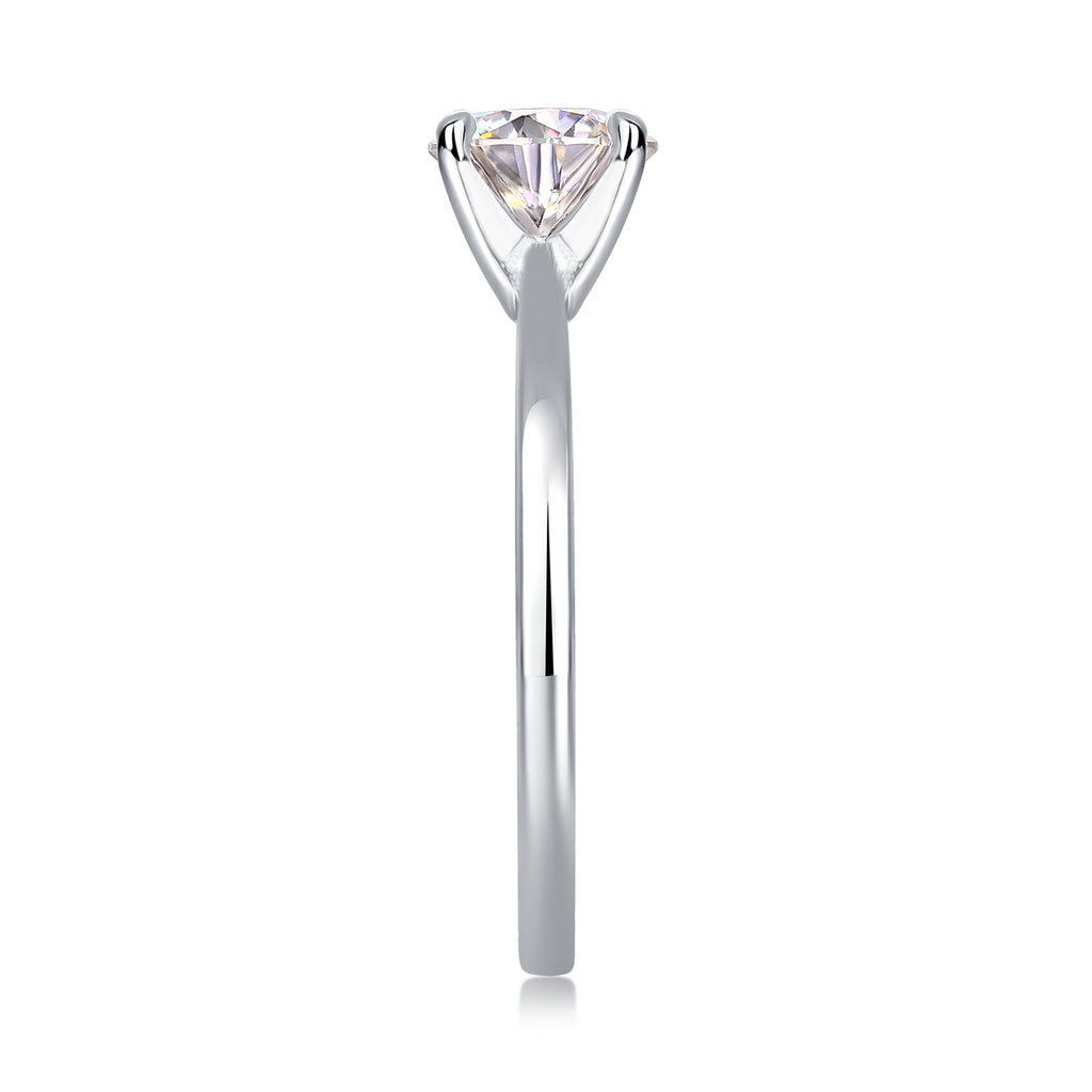 Four-Prong Solitaire Ring