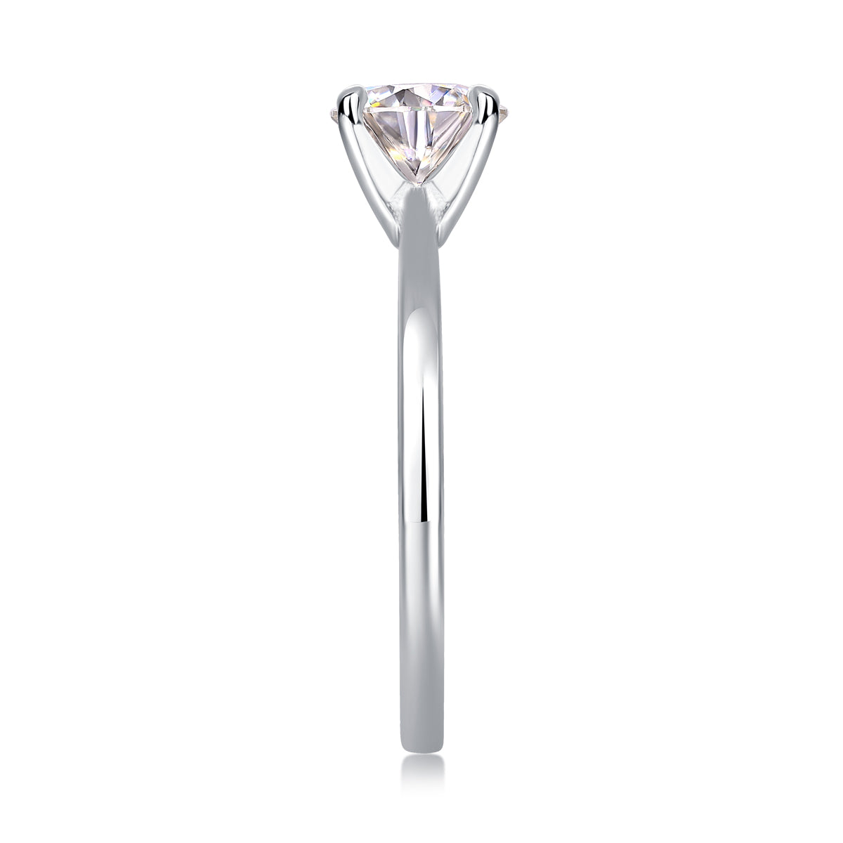 Four-Prong Solitaire Ring
