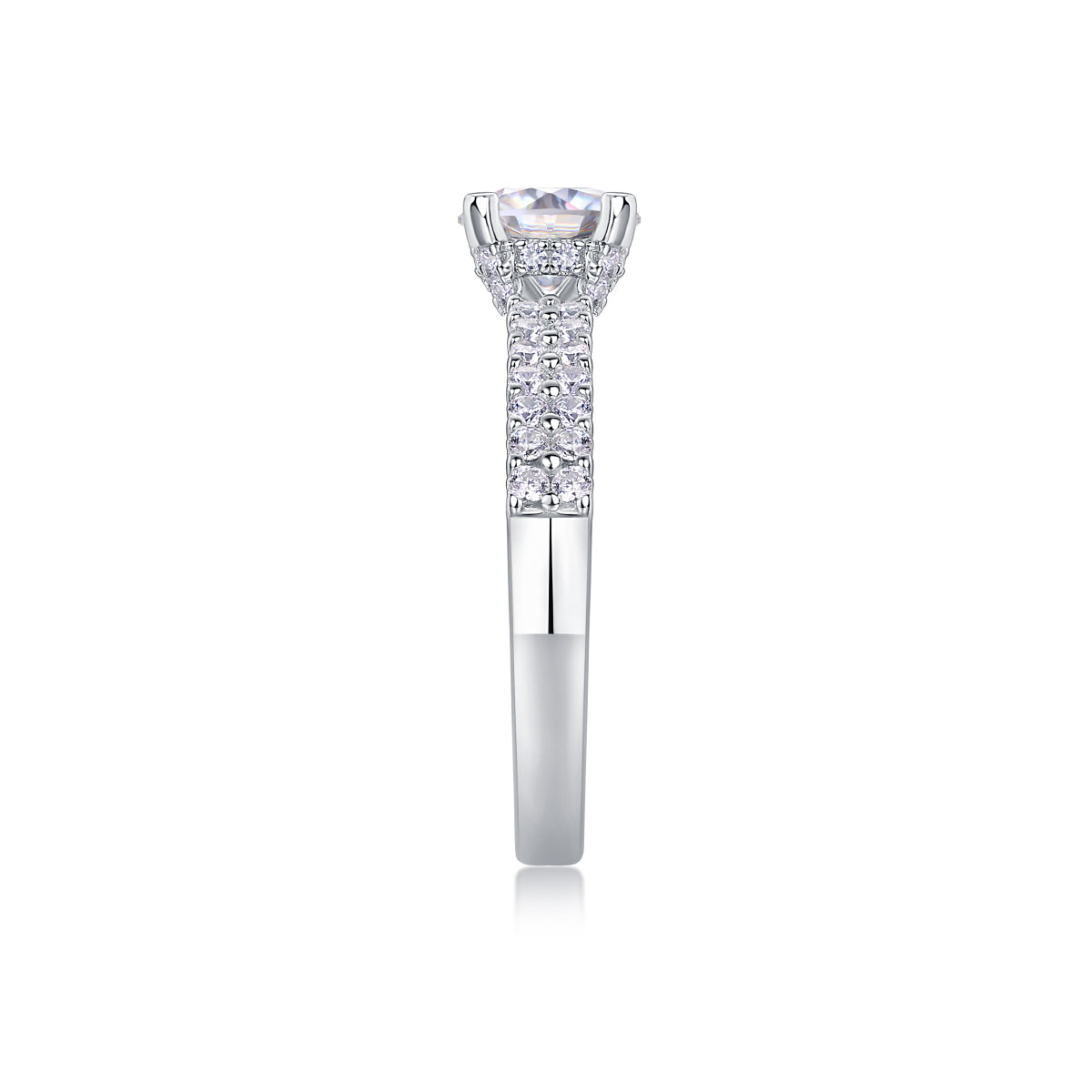 Row Solitaire Ring