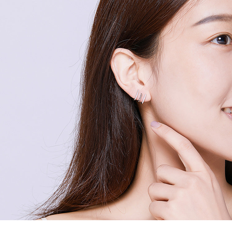 Aria Triple-Line Studs