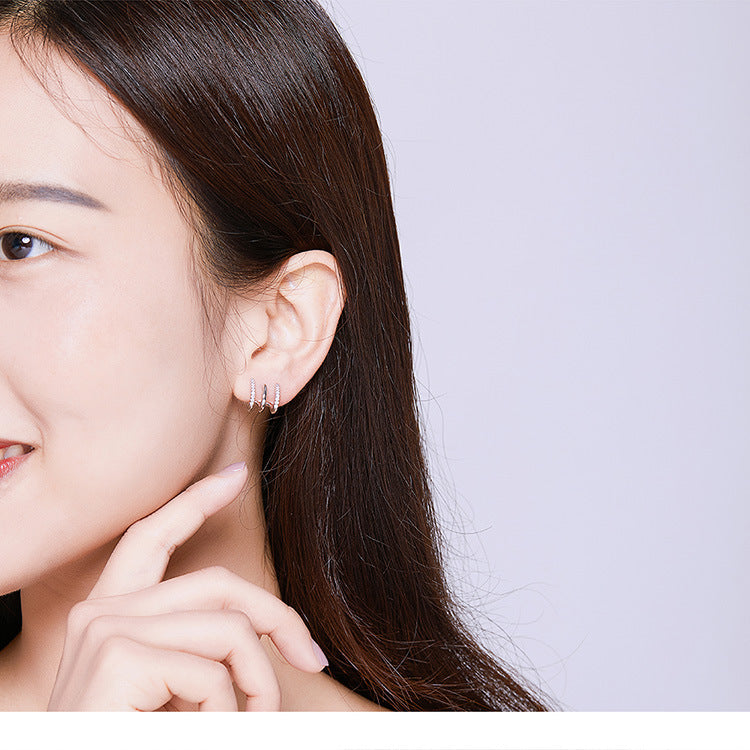 Aria Triple-Line Studs