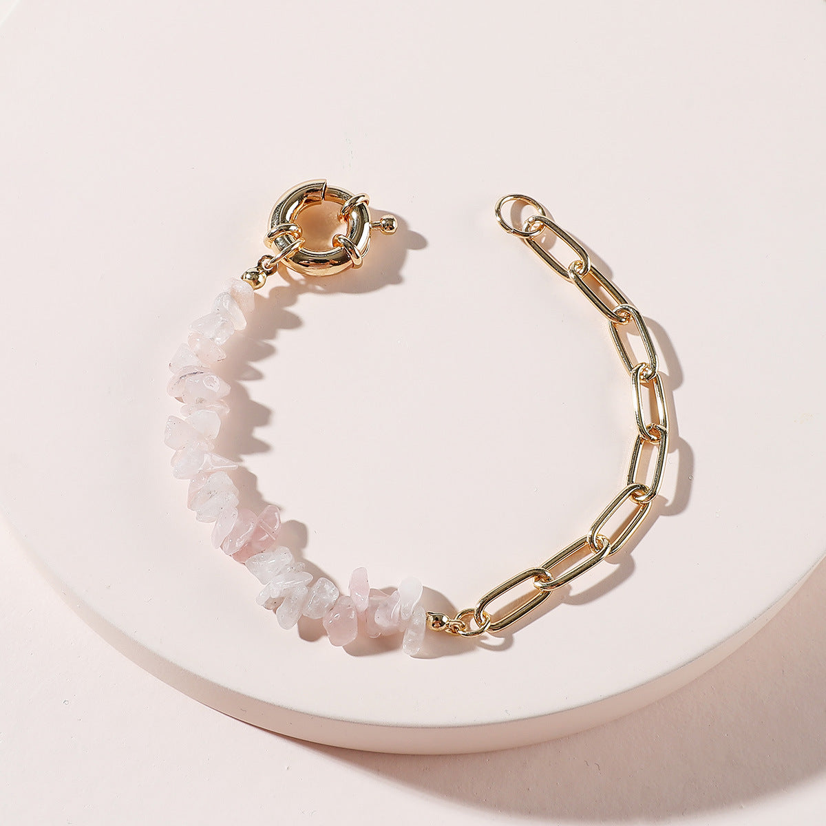 Raw Crystal Chain Bracelet