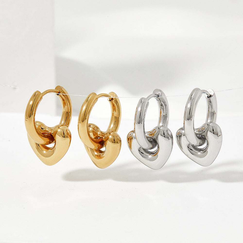 Charm Huggie Hoops