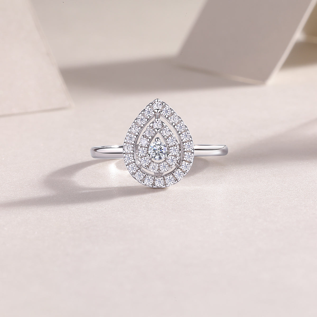 Pear Pavé Ring