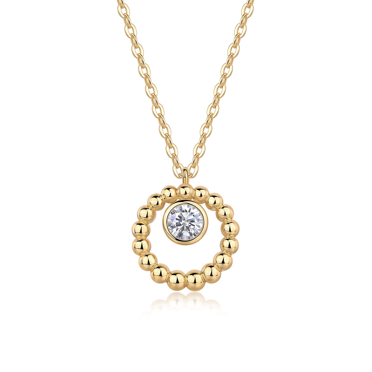 Beaded Halo Pendant