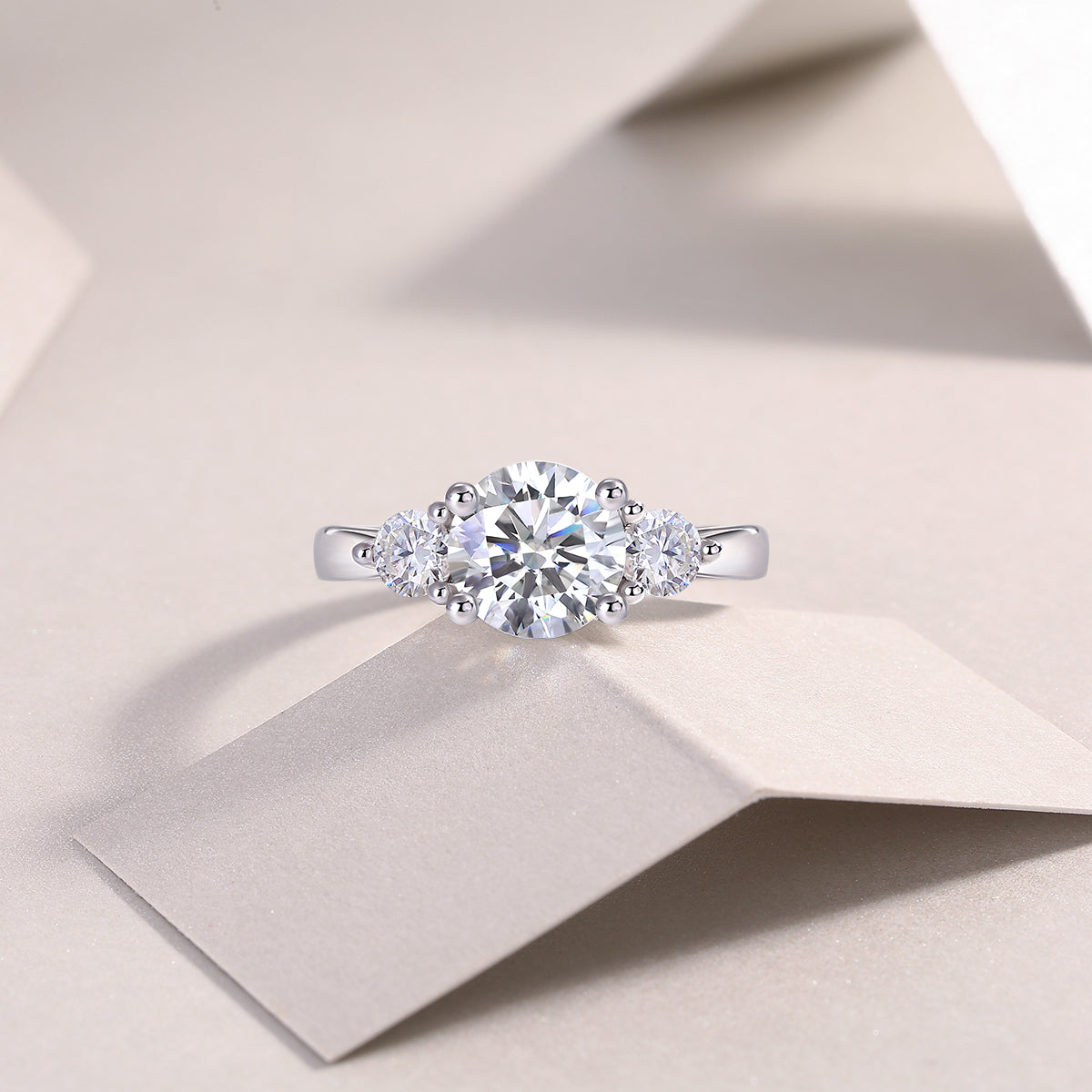 Three Worlds Solitaire Ring