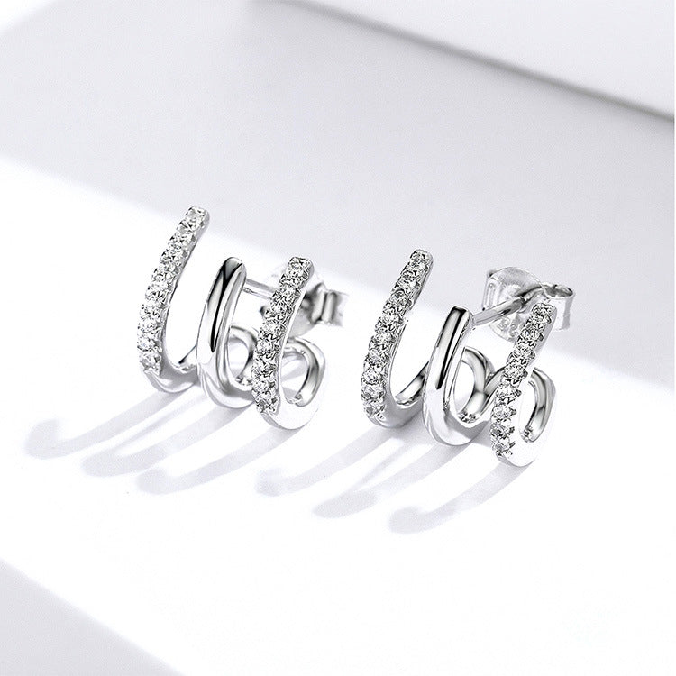 Aria Triple-Line Studs