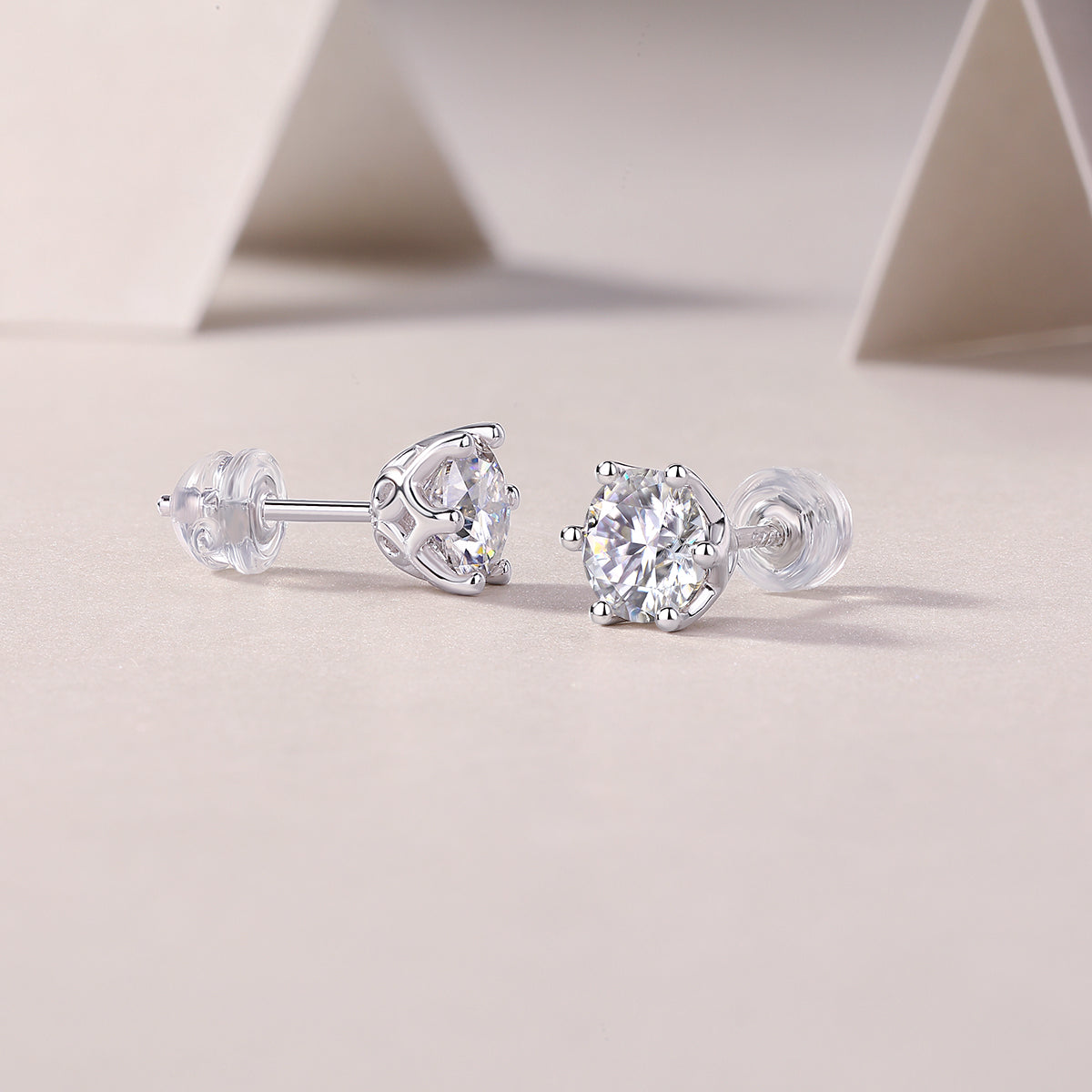 Freehand Flower Studs