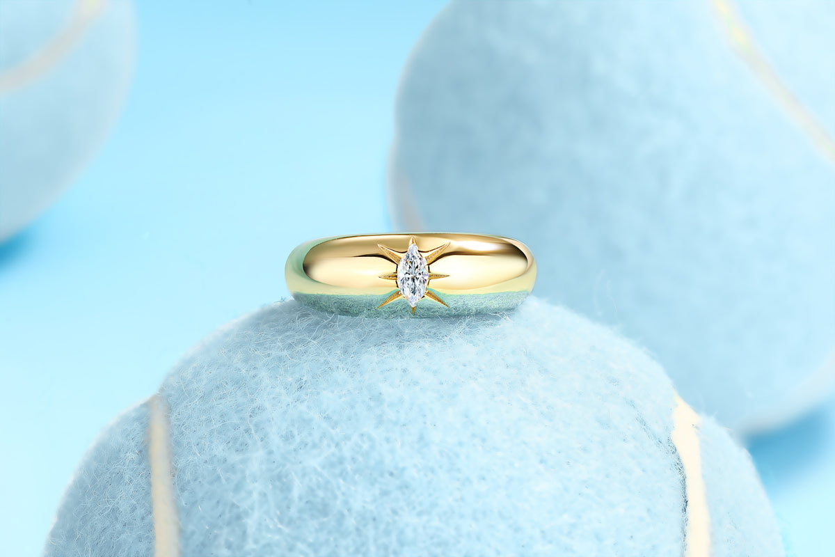 Eight-Prong Radiance Ring