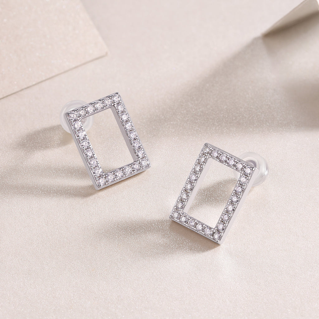 Open Rectangle Studs