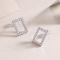 Open Rectangle Studs