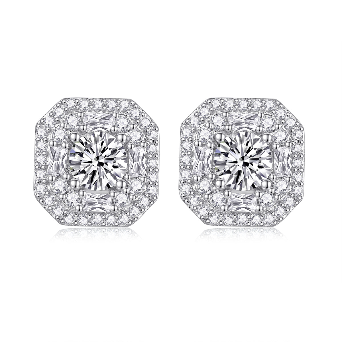 Octagon Halo Studs