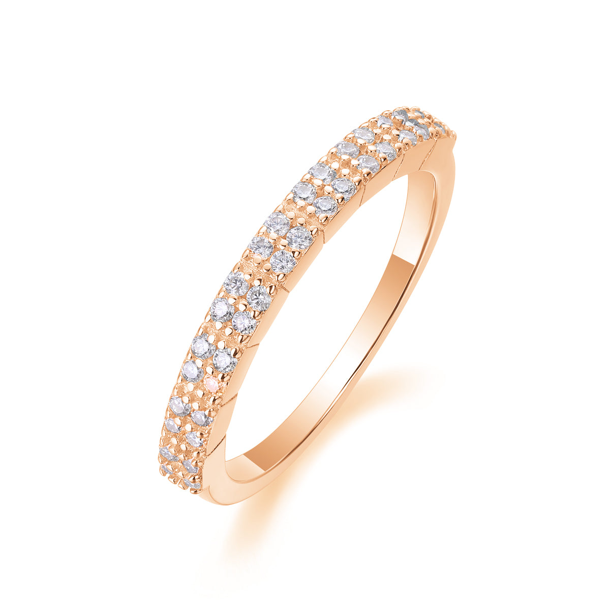 Double Row Pavé Band