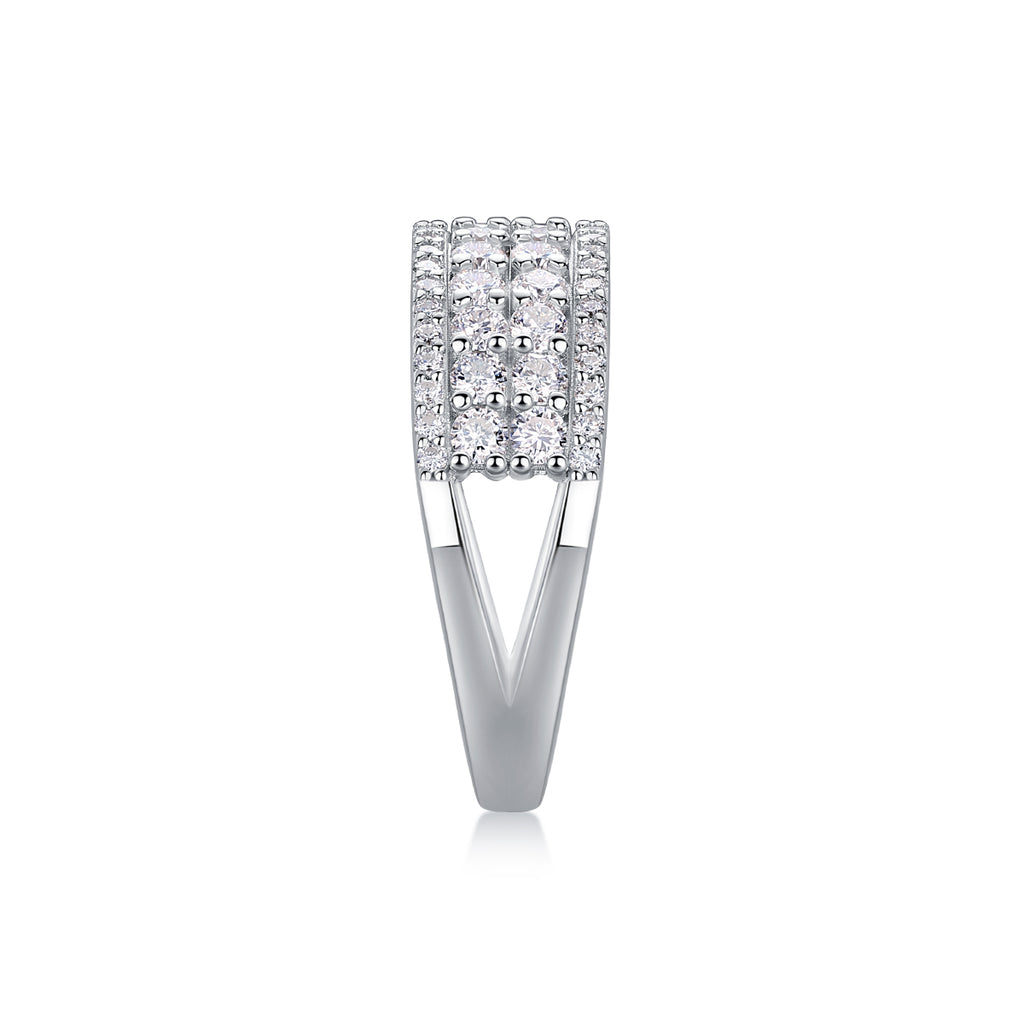 Multi-Row Pavé Ring