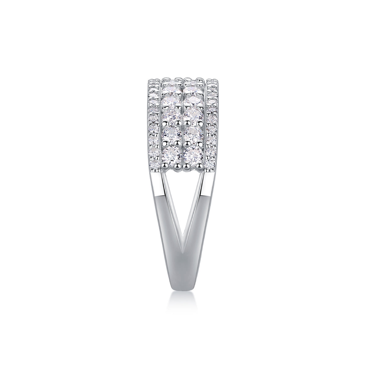 Multi-Row Pavé Ring