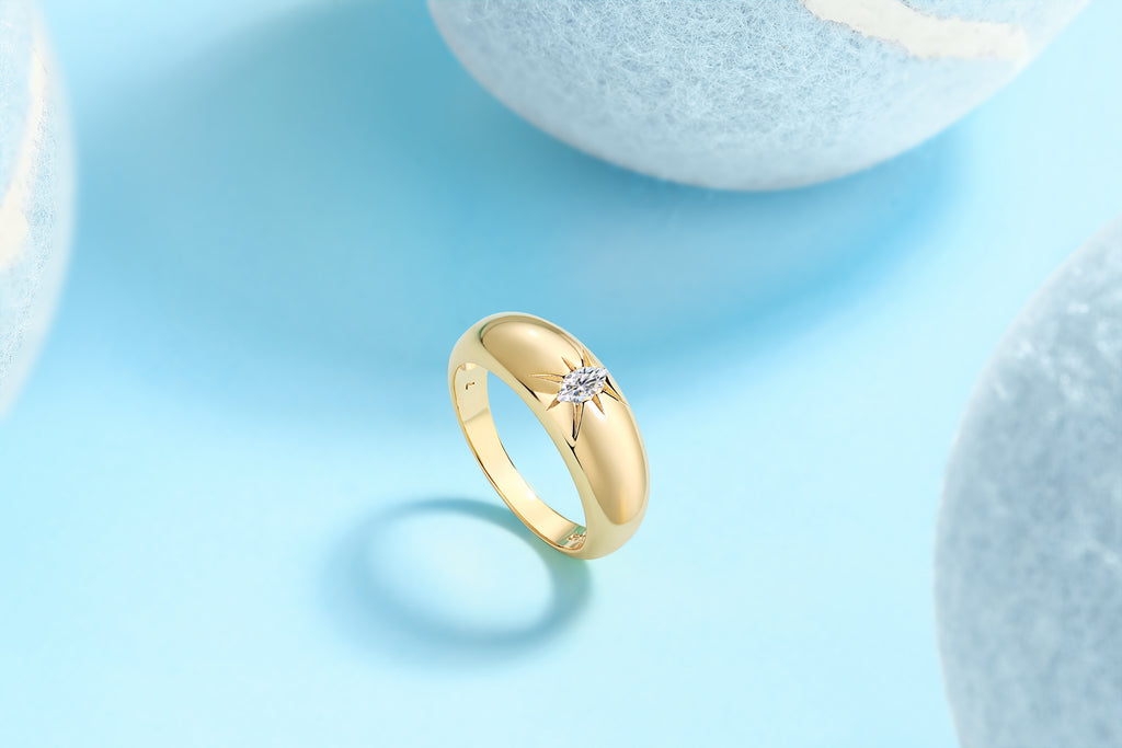 Eight-Prong Radiance Ring
