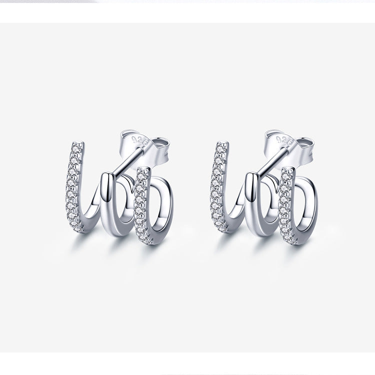 Aria Triple-Line Studs