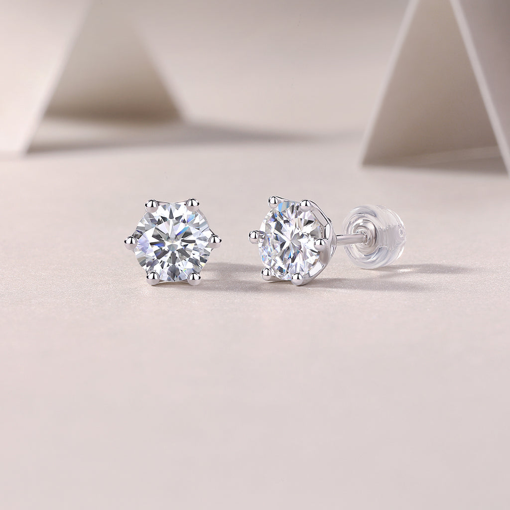 Freehand Flower Studs