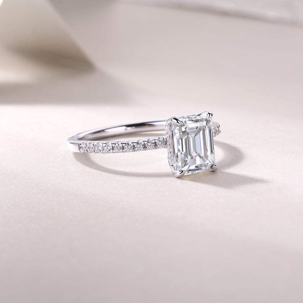 Octagon-Cut Ring