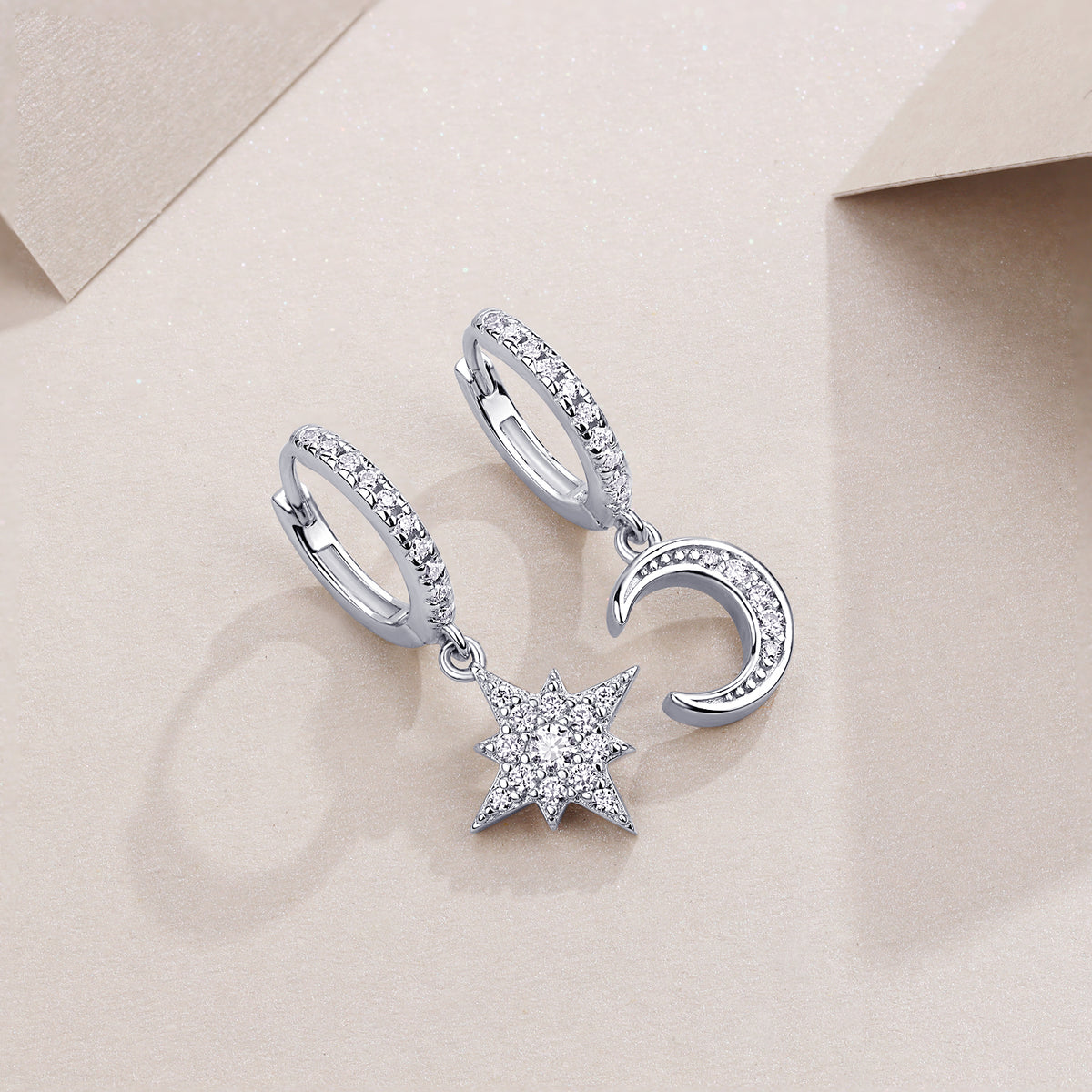 Moon & Star Drop Huggies