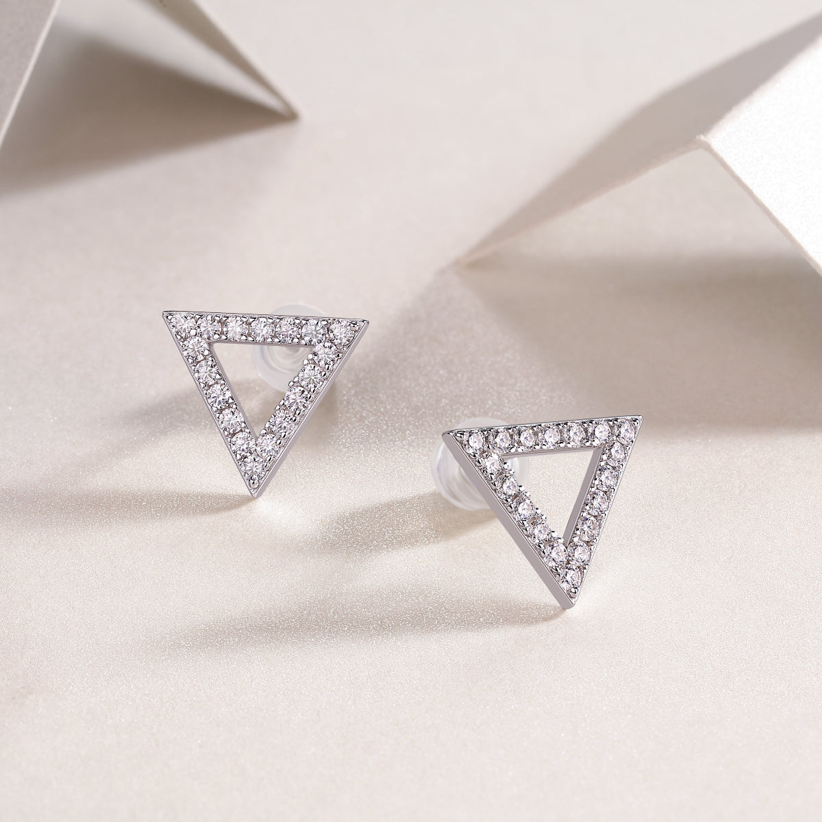 Open Triangle Studs