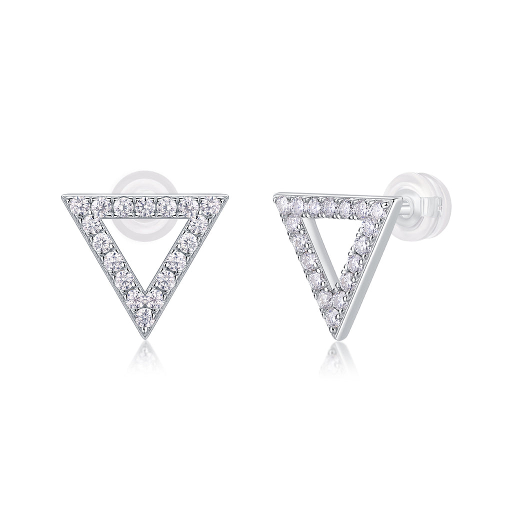 Open Triangle Studs