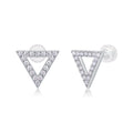 Open Triangle Studs