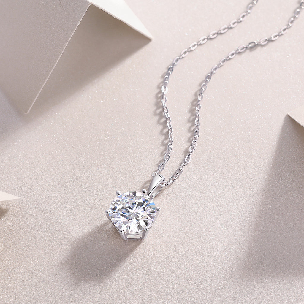 Halo Solitaire Necklace