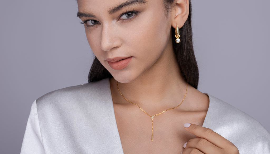 Gold Y Lariat