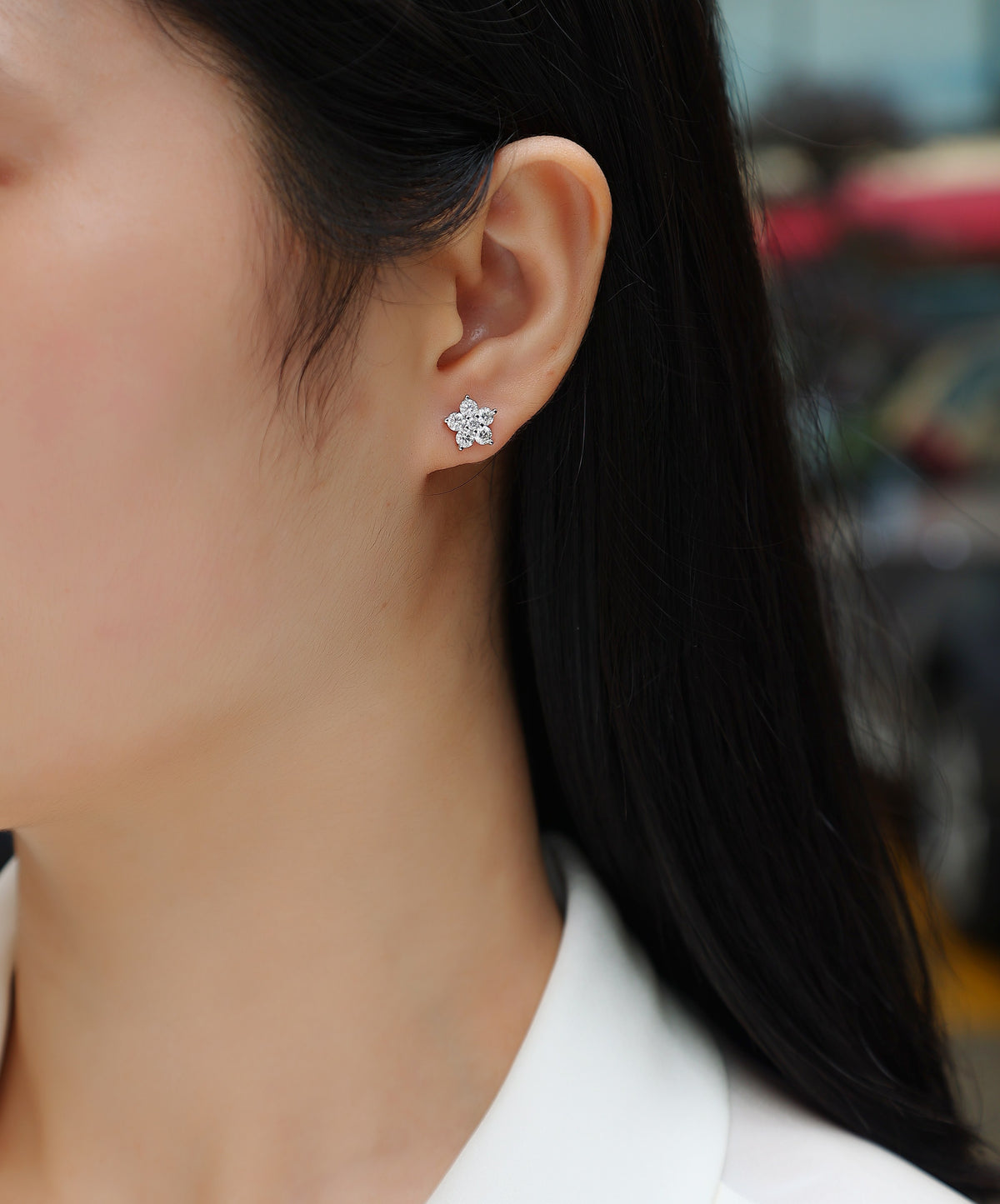 Paris Flower Studs
