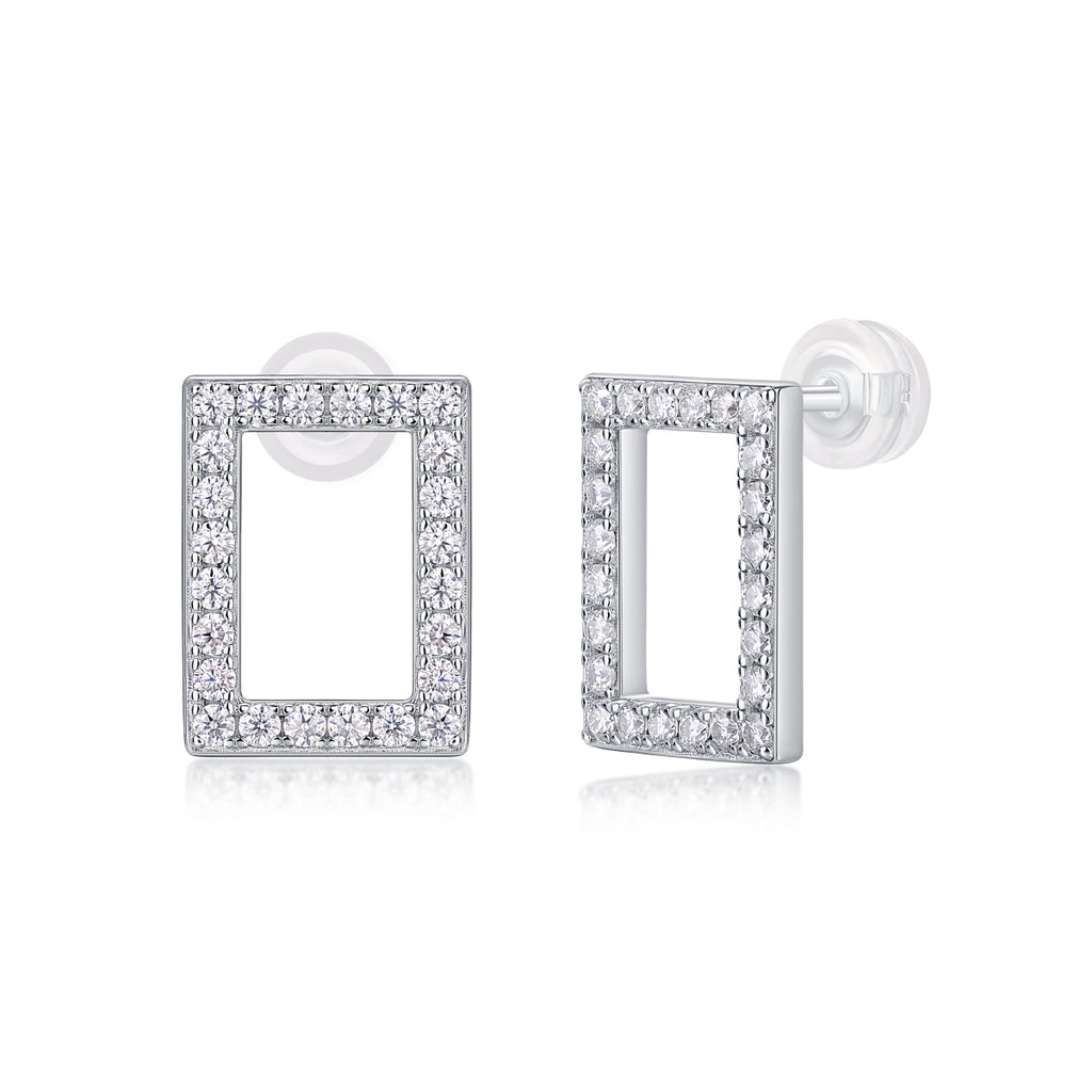 Open Rectangle Studs