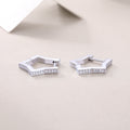 Chevron Huggie Hoops
