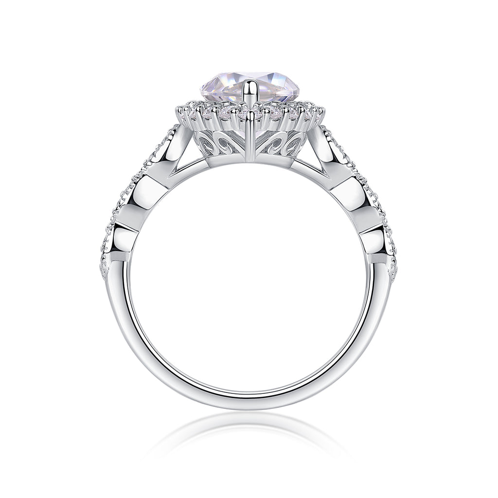 Marquise Halo Ring
