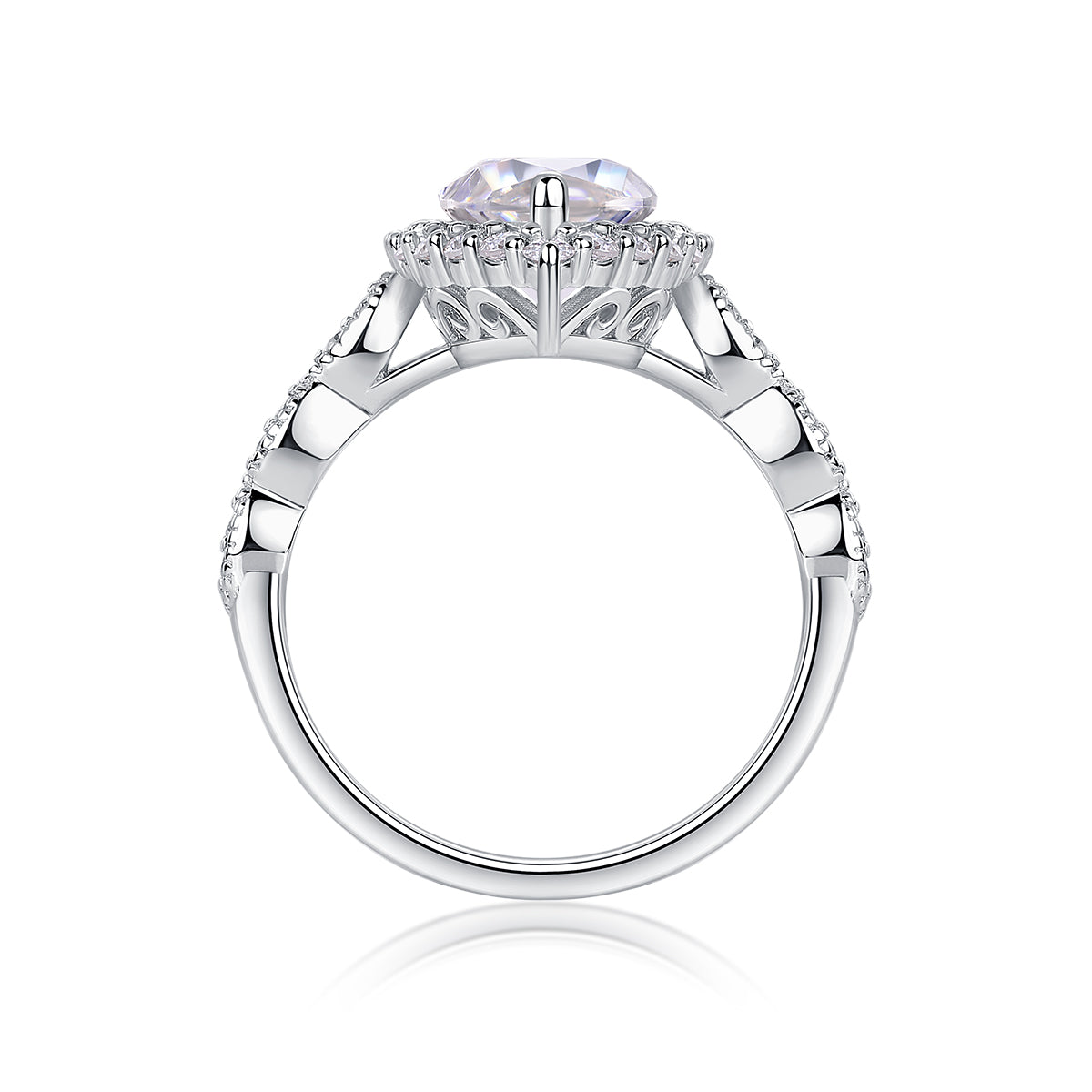 Marquise Halo Ring