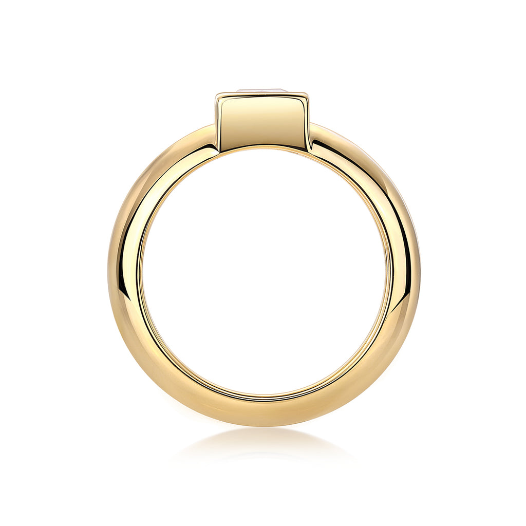 Gold Square Bezel Band