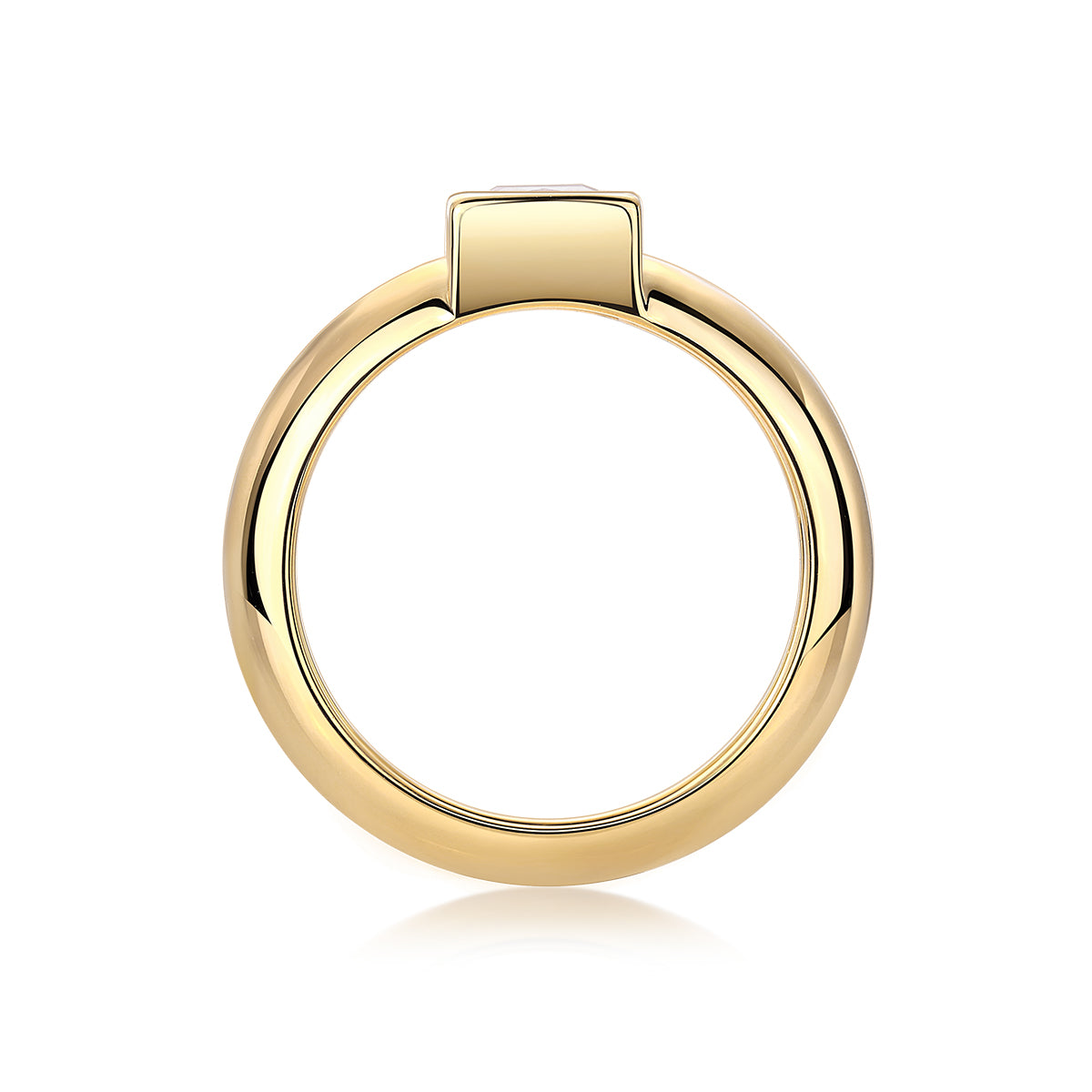 Gold Square Bezel Band