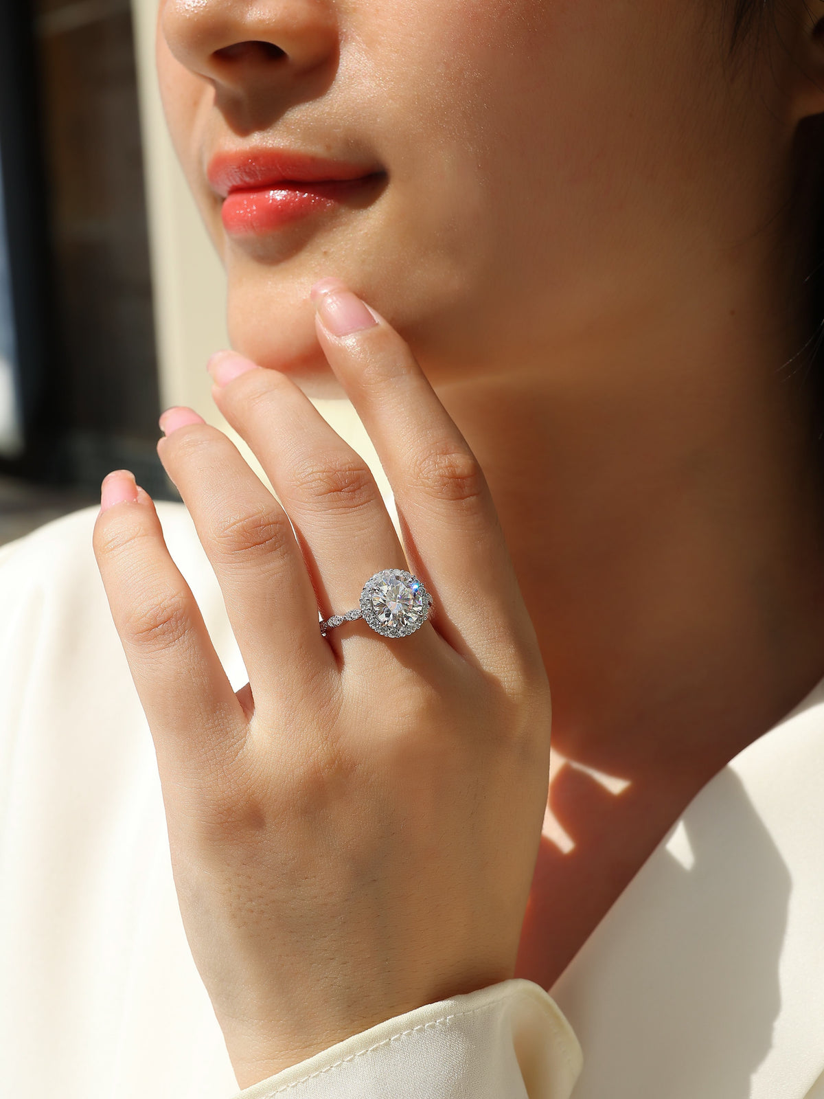 Starlight Solitaire Ring