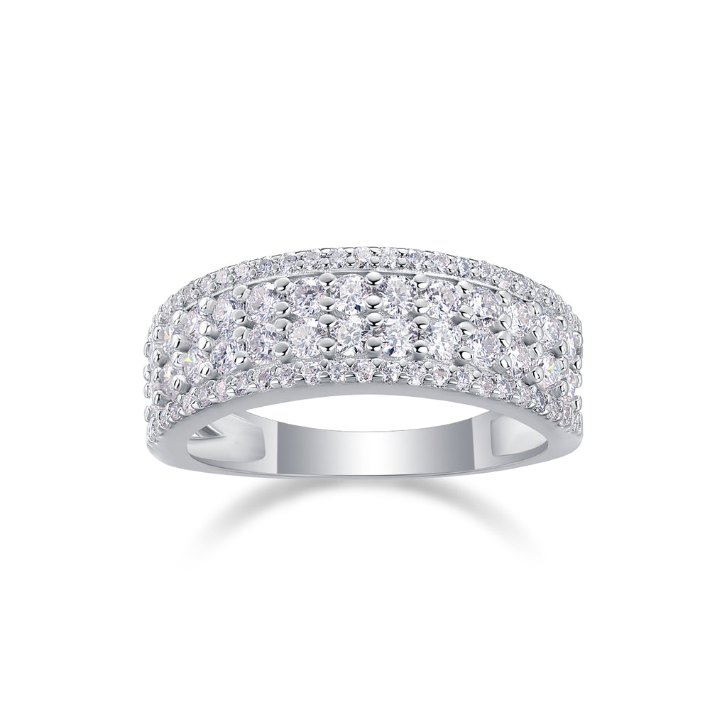 Multi-Row Pavé Ring