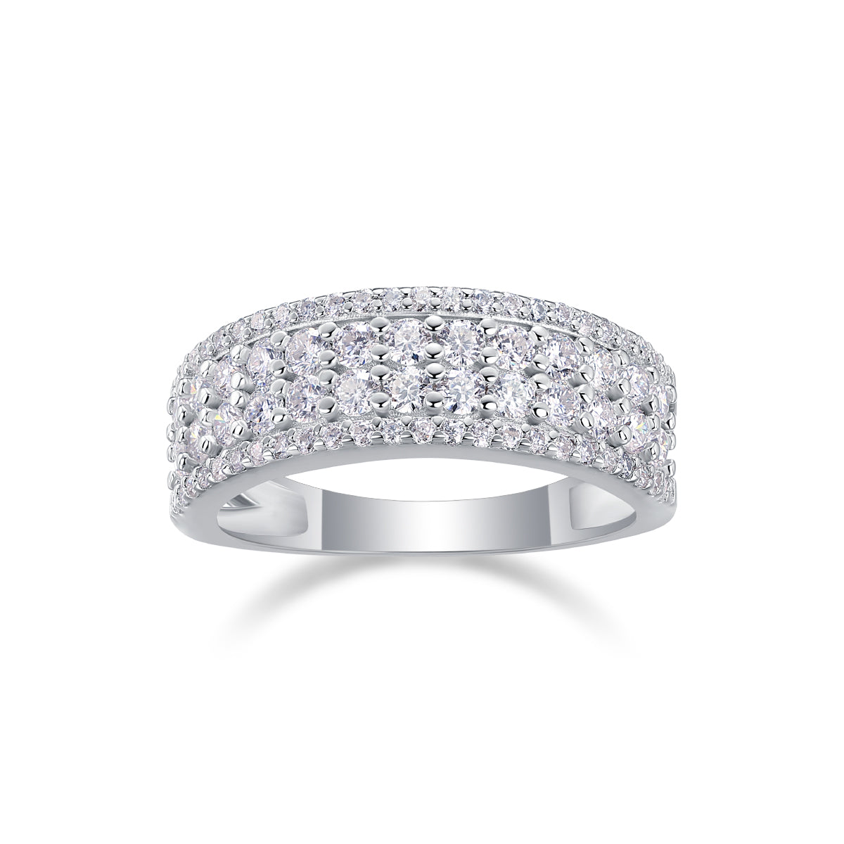 Multi-Row Pavé Ring