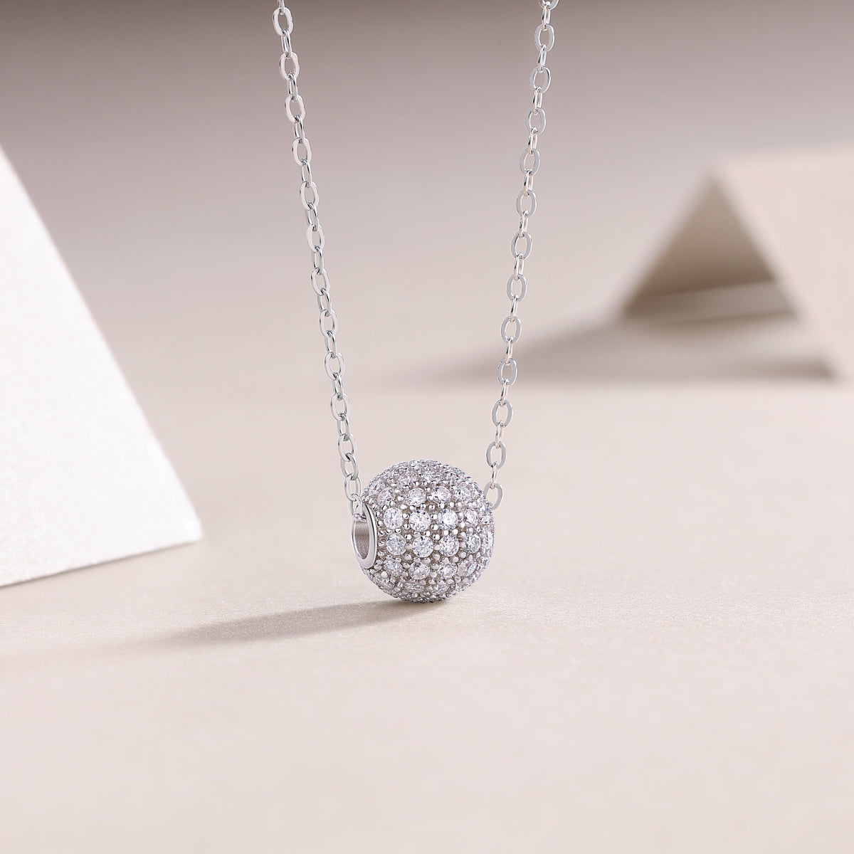 Pavé Sphere Necklace