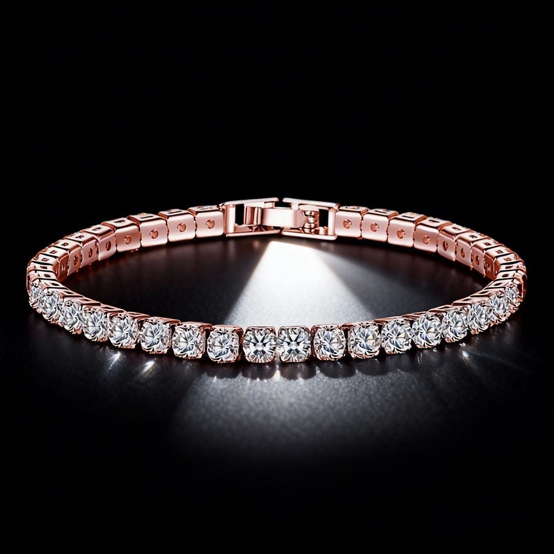 Rose Tennis Bracelet