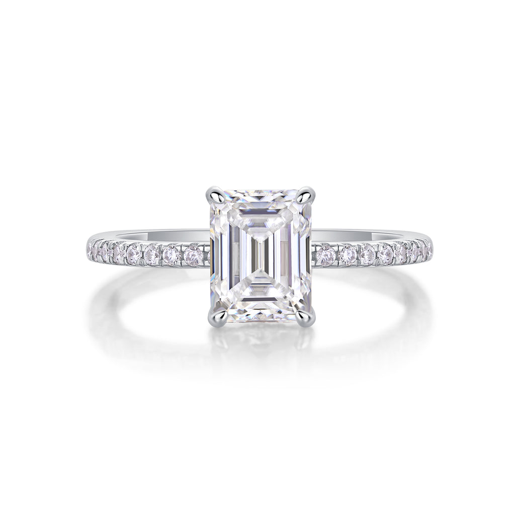Octagon-Cut Ring