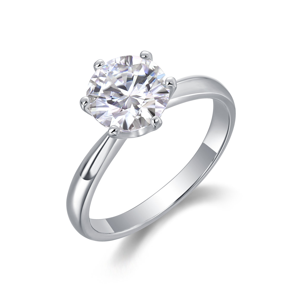 Six-Prong Solitaire Ring