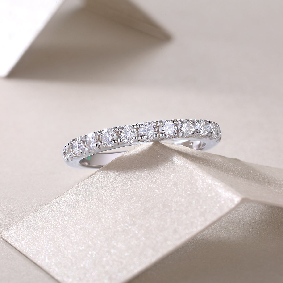 Parallel Pavé Ring