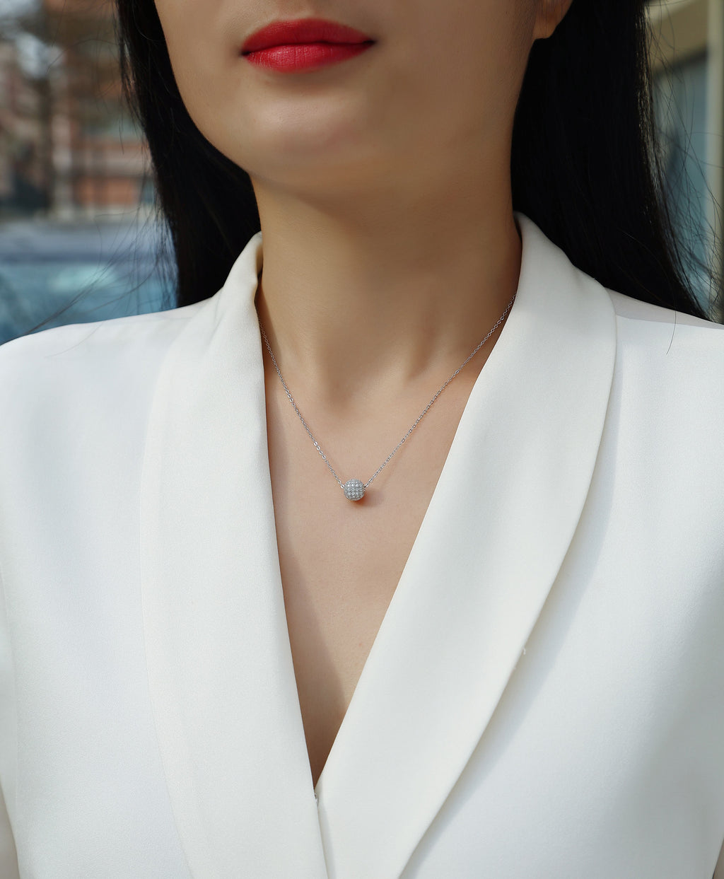 Pavé Sphere Necklace
