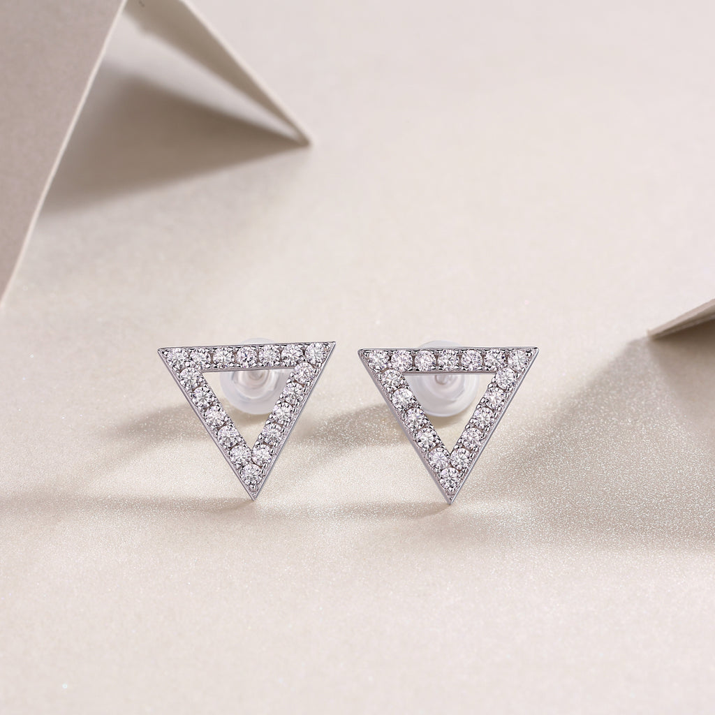 Open Triangle Studs